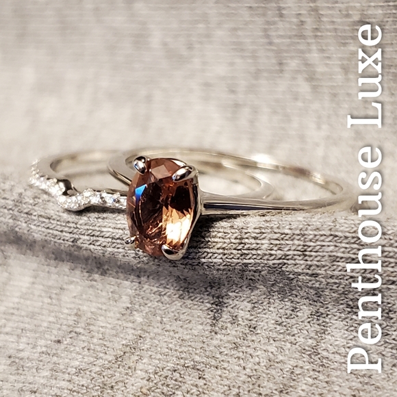 REAL Color Changing Zultanite Sterling Silver Ring Set - Picture 4 of 11